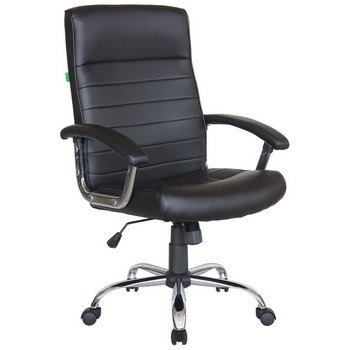 Кресло руководителя Riva Chair 9154 Черная эко-кожа