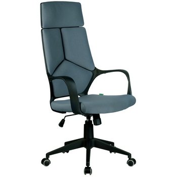 Операторское кресло Riva Chair 8989 Черный пластик/серая ткань