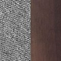 fabric grey/dark walnut